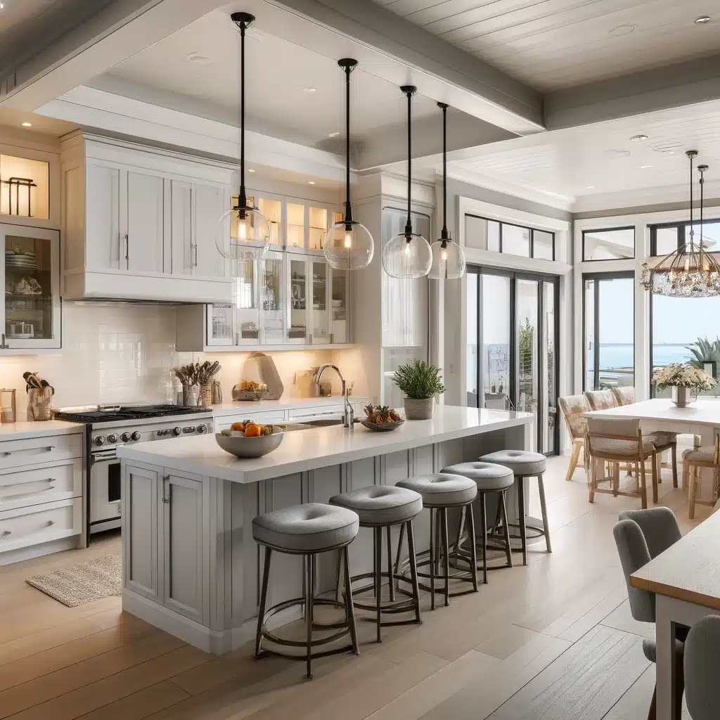 Best Remodeling Company in Huntington Beach: A beautifully remodeled modern kitchen featuring white cabinets, a large island, and stainless steel appliances.