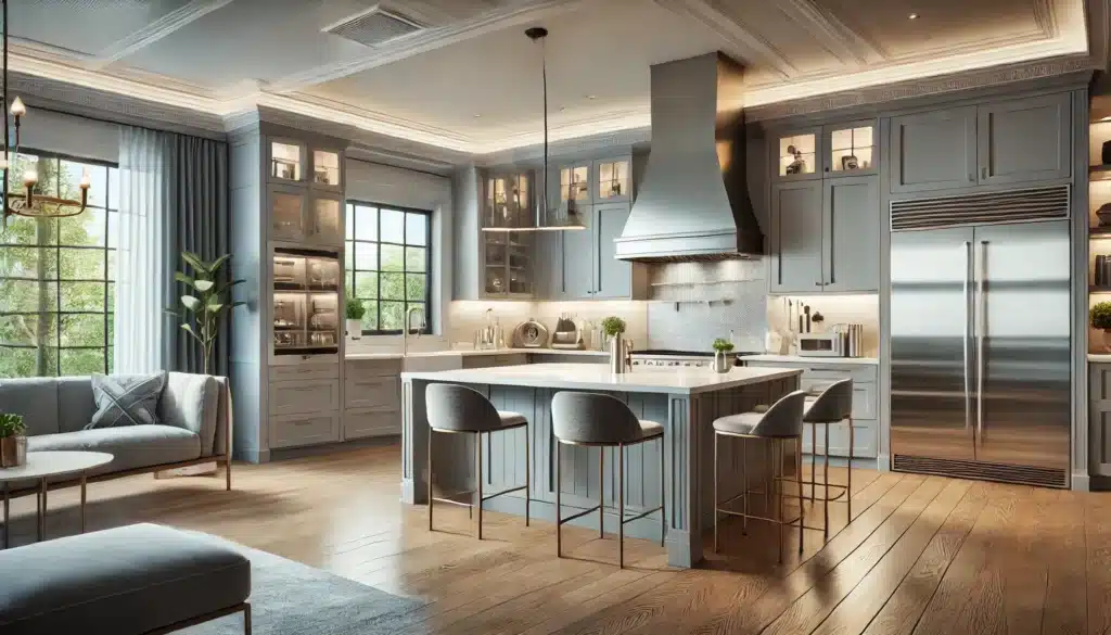 Kitchen remodel featuring modern design elements and high-quality finishes.